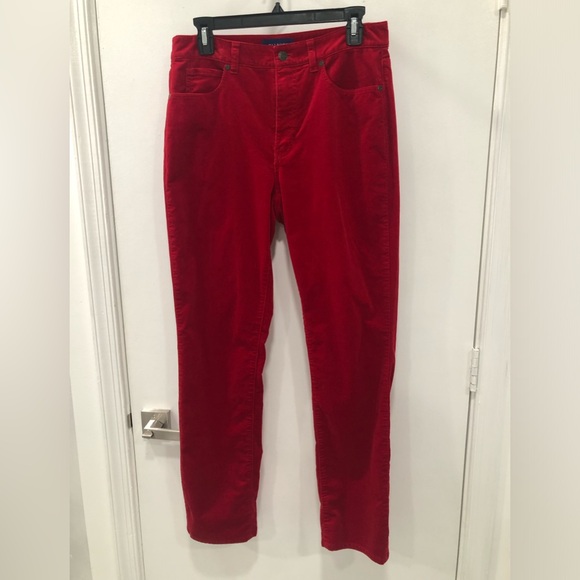 Talbots Women's High Rise Jeans - Vibrant Red - Picture 1 of 12